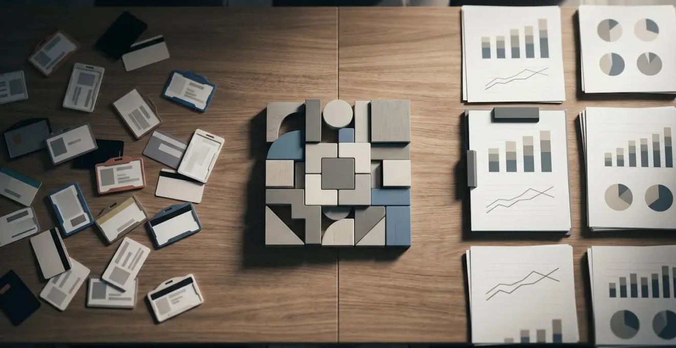 Conceptual visualization of data transformation from identifiable to anonymous