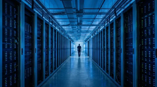 Modern financial technology infrastructure showing real-time payment networks