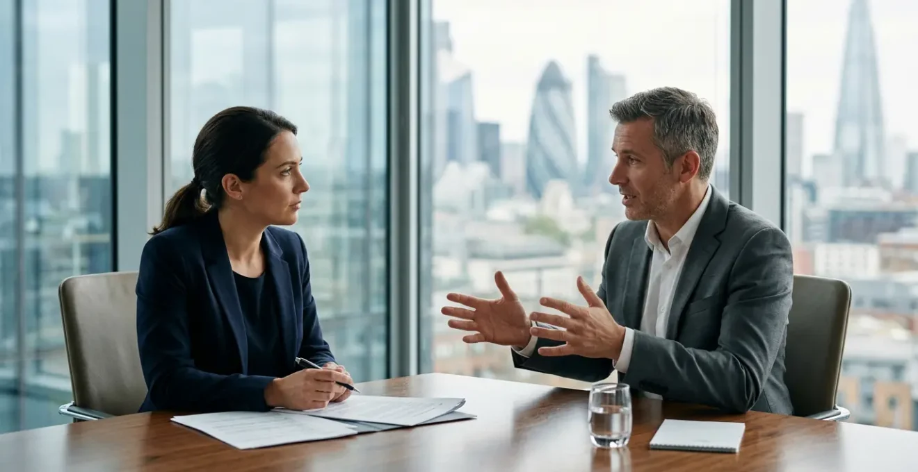 UK business professionals negotiating payment terms for cash flow protection